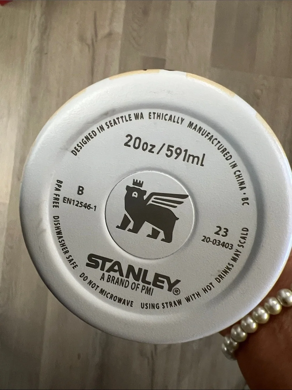 Stanley Kids Cream & Brown Capybara Tumbler with Pencil Graphic